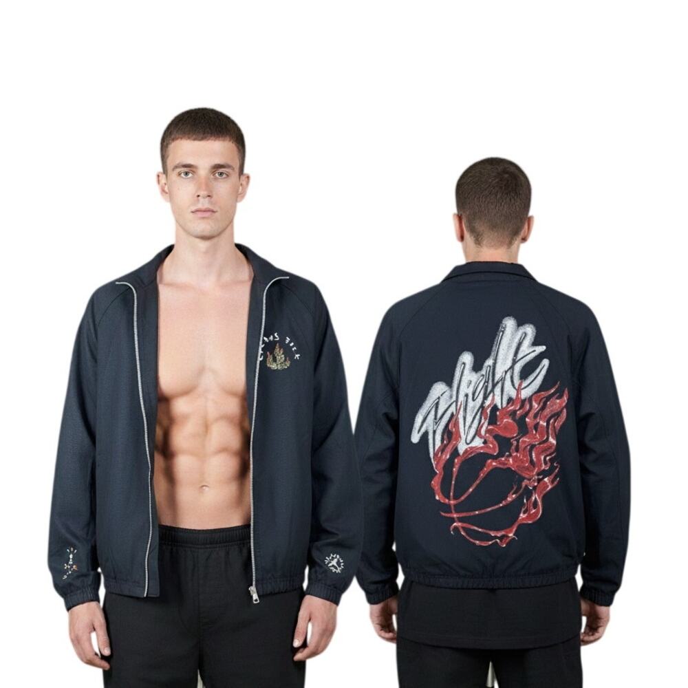 NWT Jordan x Travis Scott Cactus Jack Woven Flight Jacket M